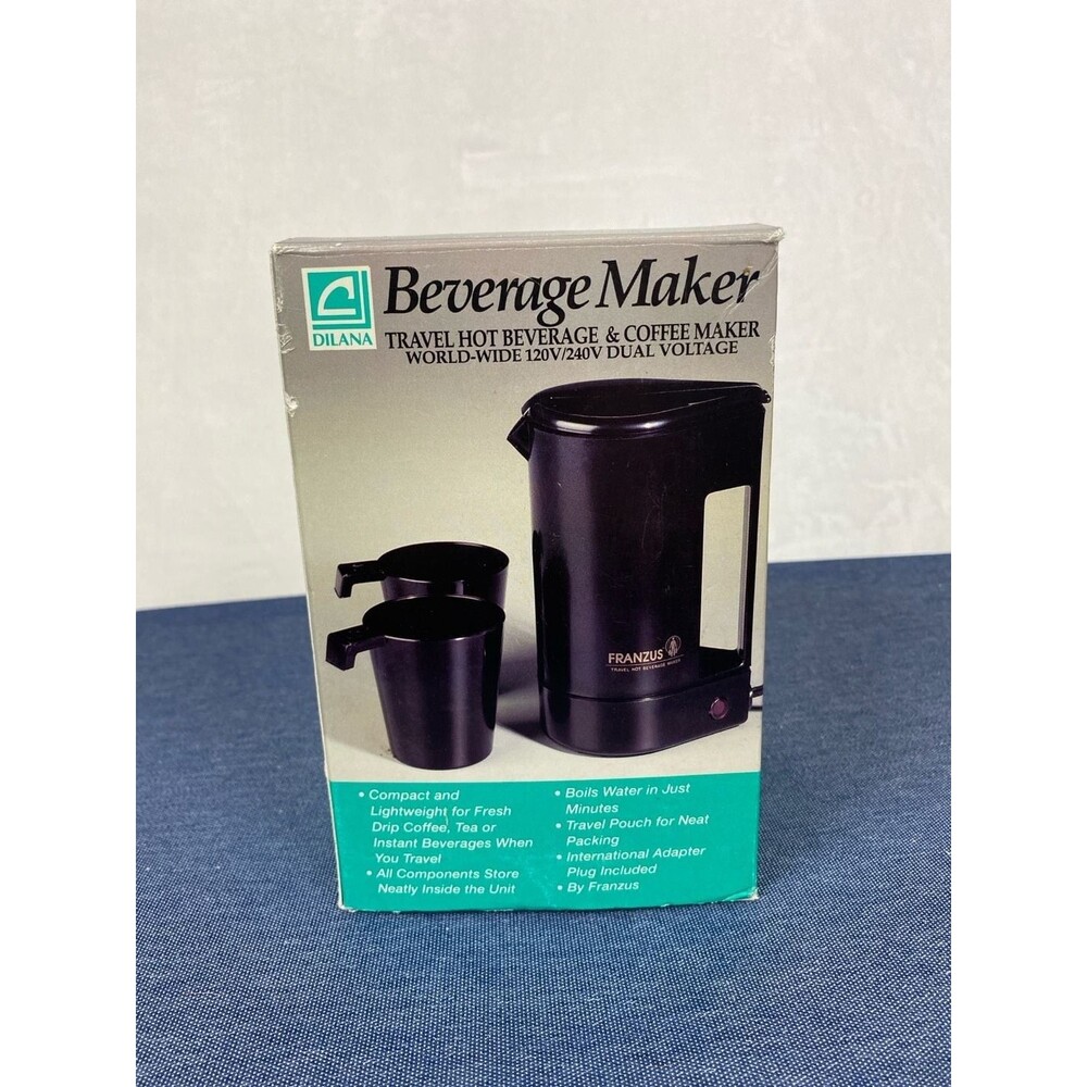 Franzus Dilana Travel Hot Beverage & Coffee Maker Dual Voltage Model TJ-10N